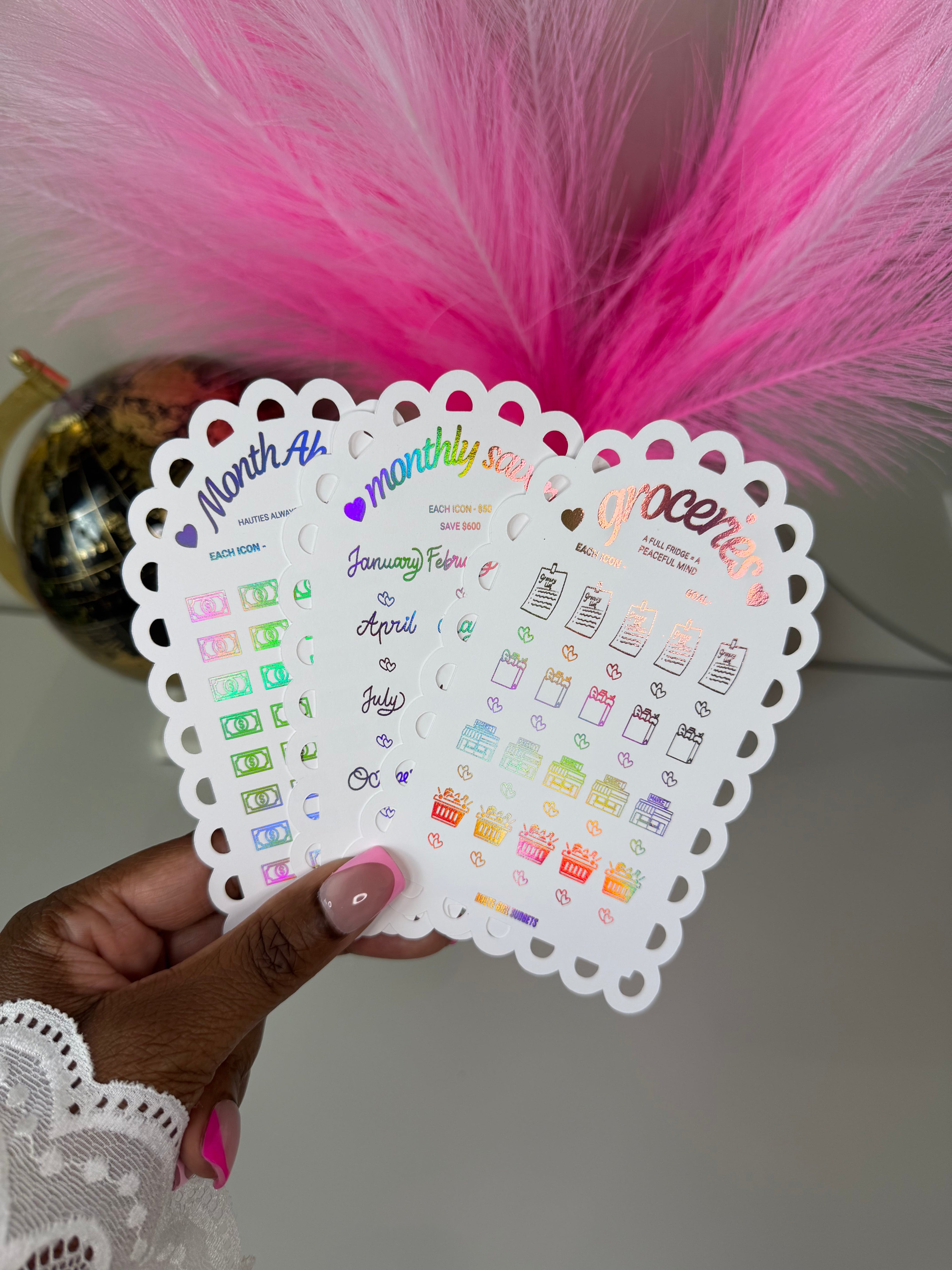 Foiled Savings Trackers