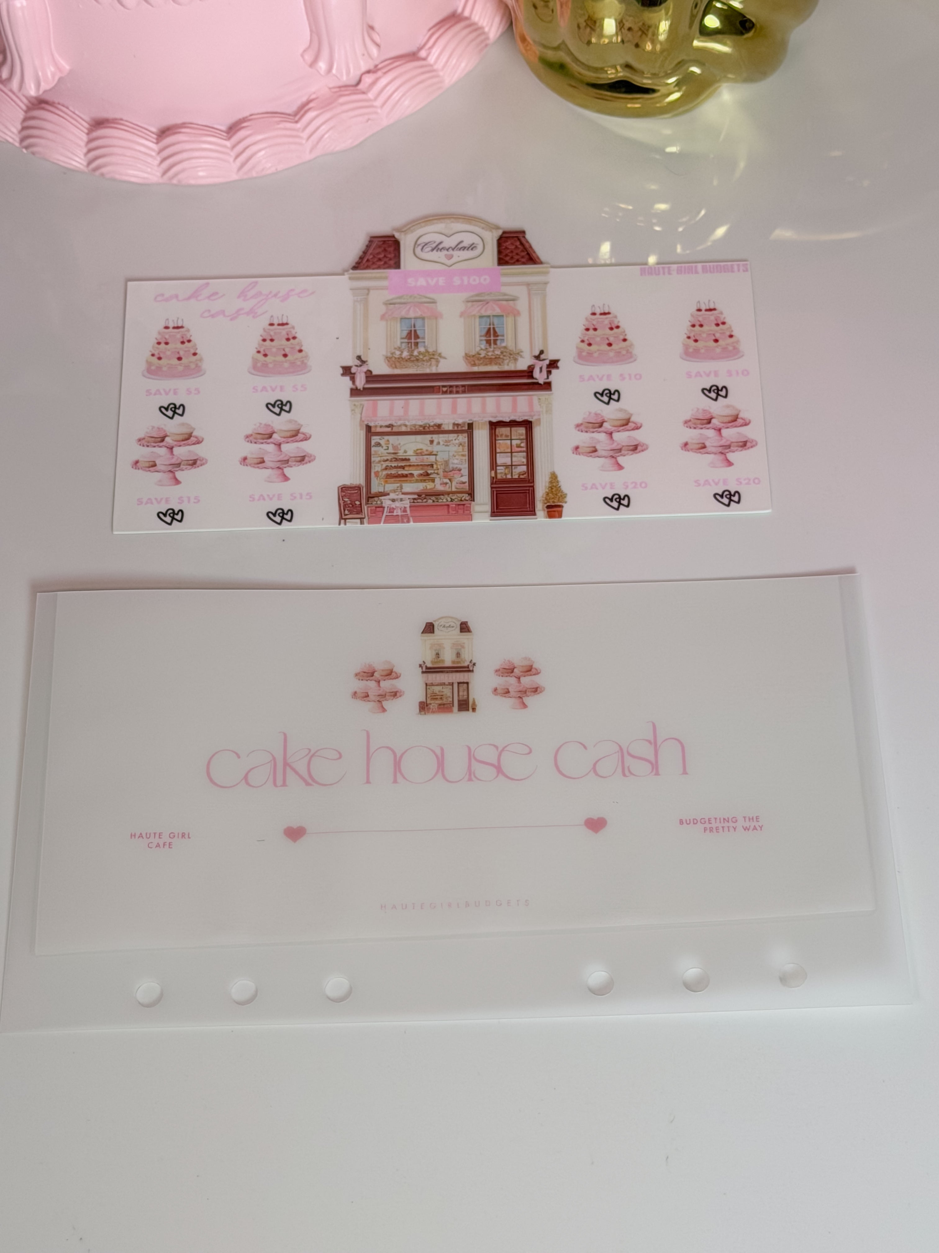 Cafe House Cash Savings Challenge  Bundle - Save $100