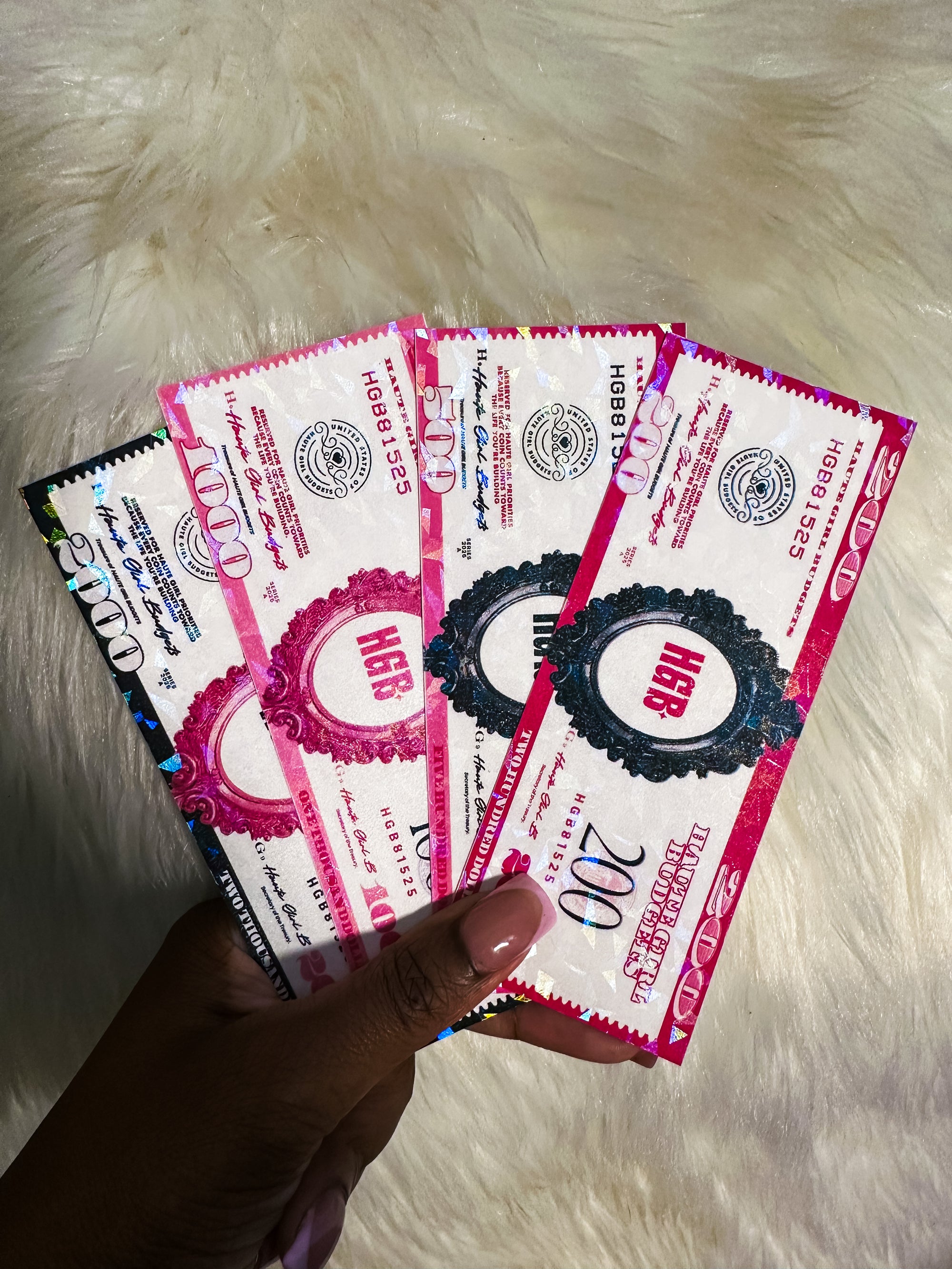 Cash Place Holders