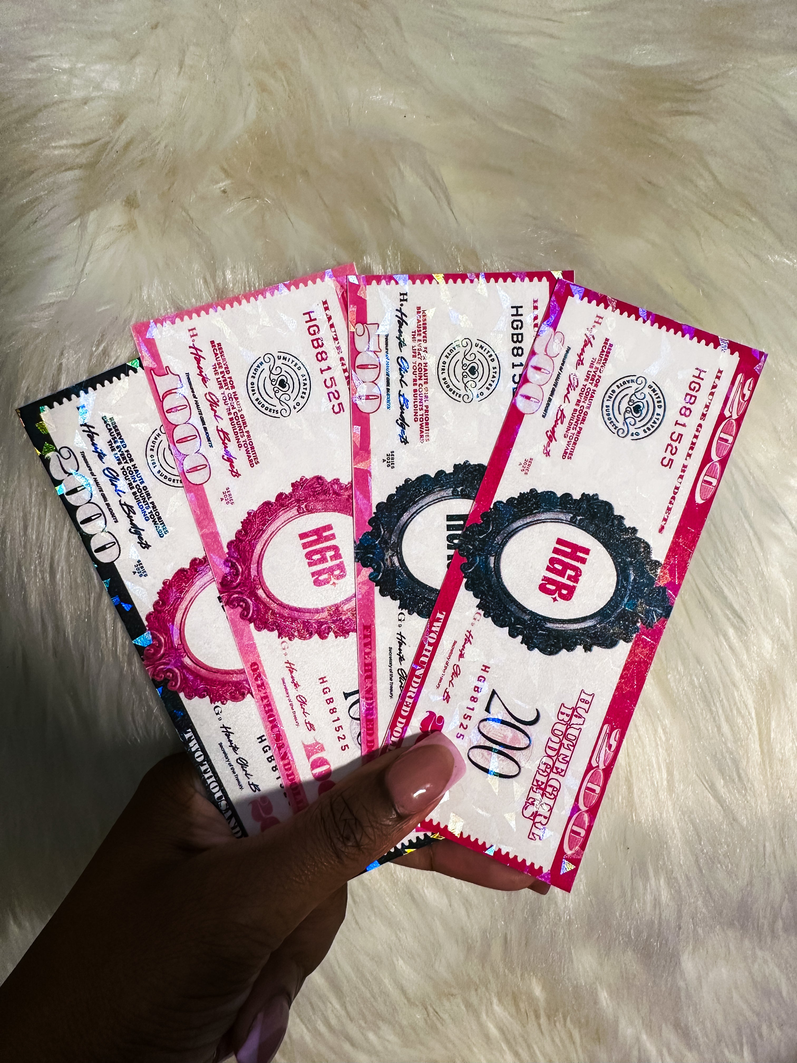 Cash Place Holders