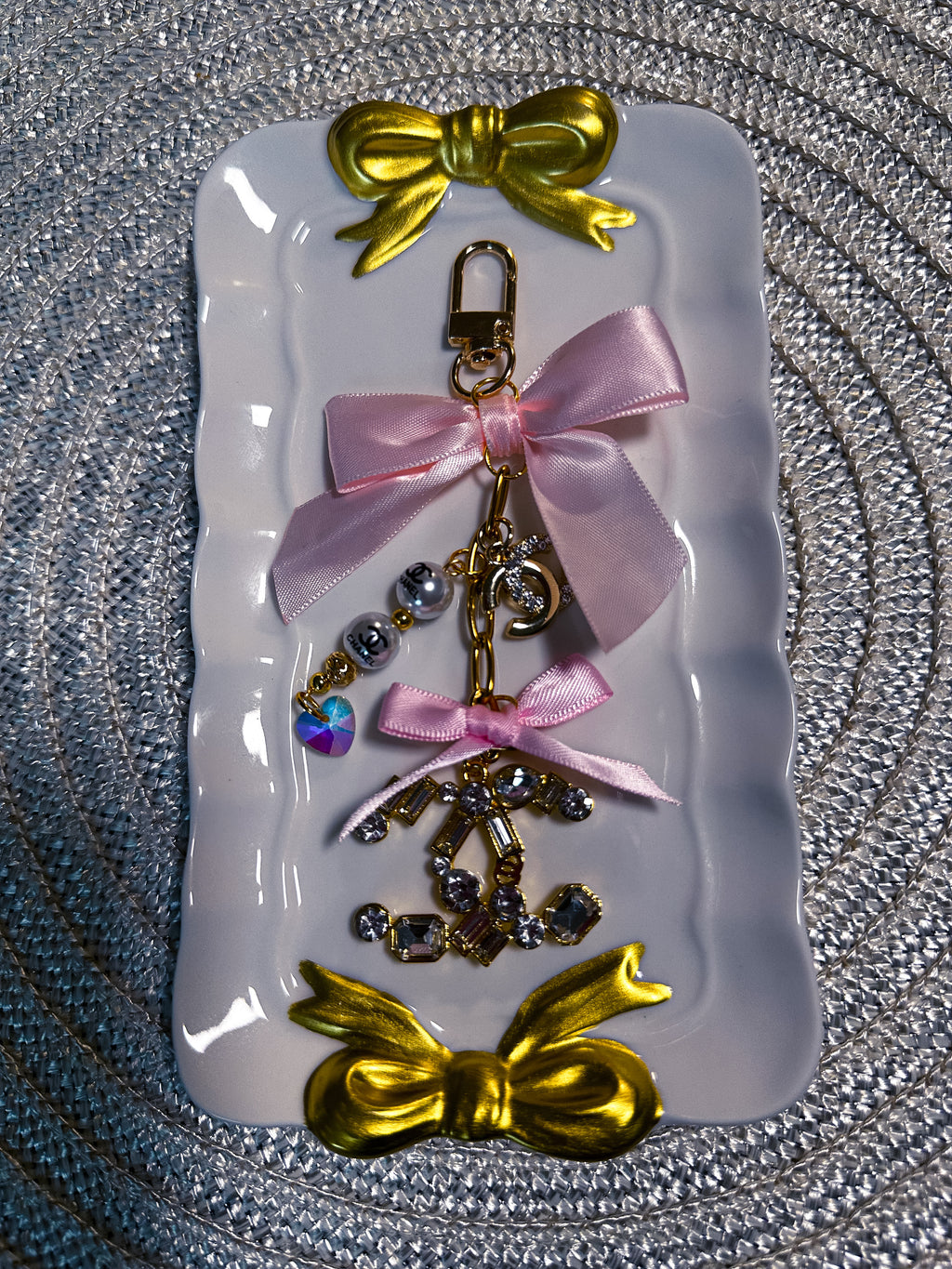 Designer Binder Charm - Chanel V3 - Light Pink