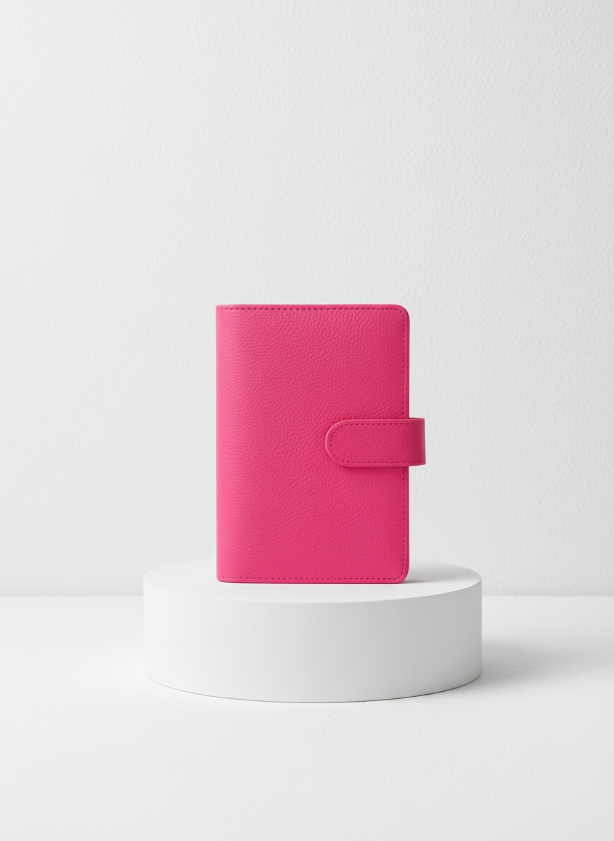 Power Pink - Pebbled Leather A6 Binder