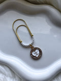 Designer Paper Clip -White Chanel Heart Crystal