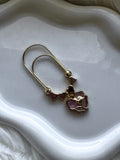 Paper Clip - Pink Heart Charm