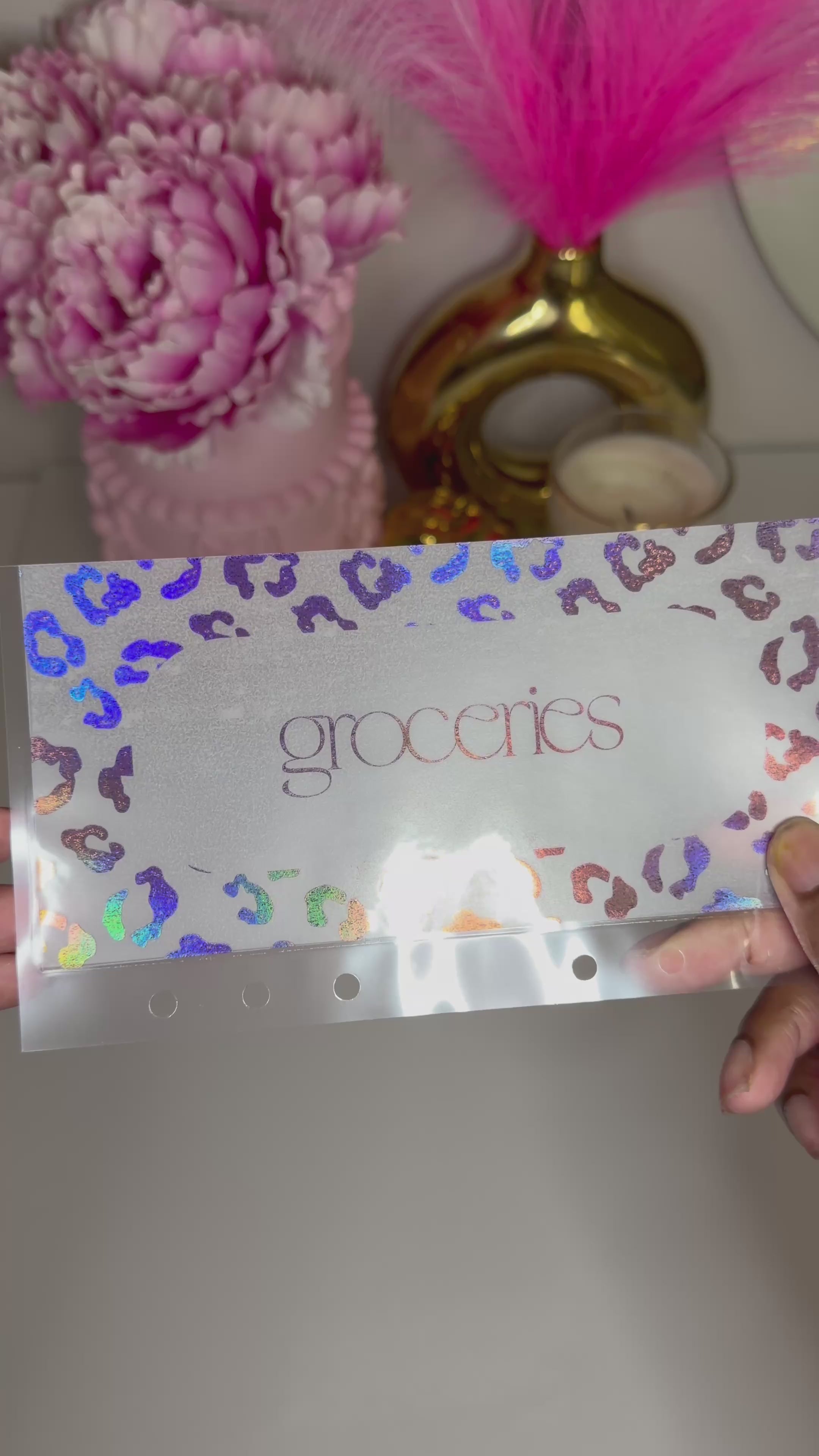 Pink Champagne Foiled Cash Envelopes