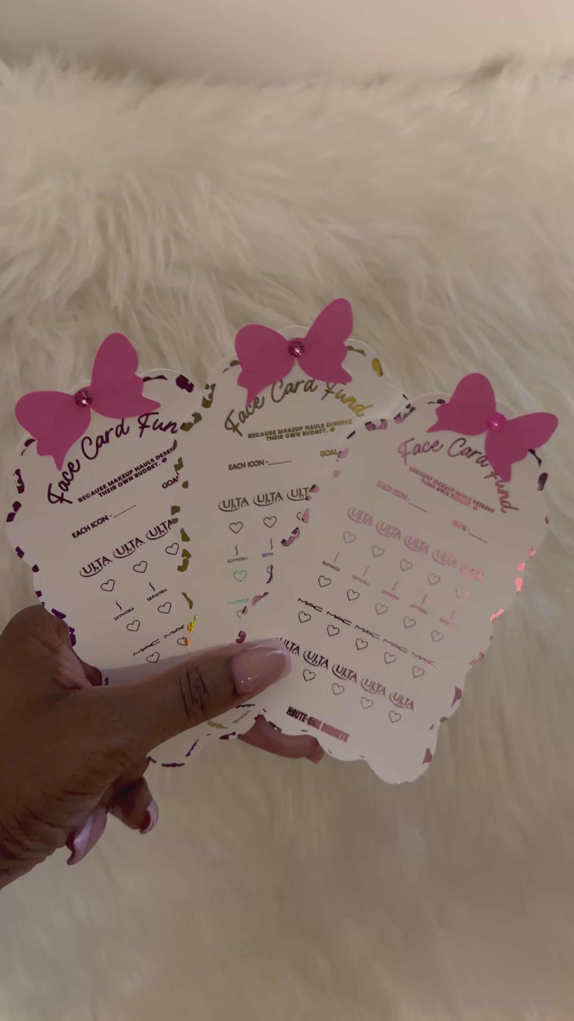 Face Card Fund Savings Challenge