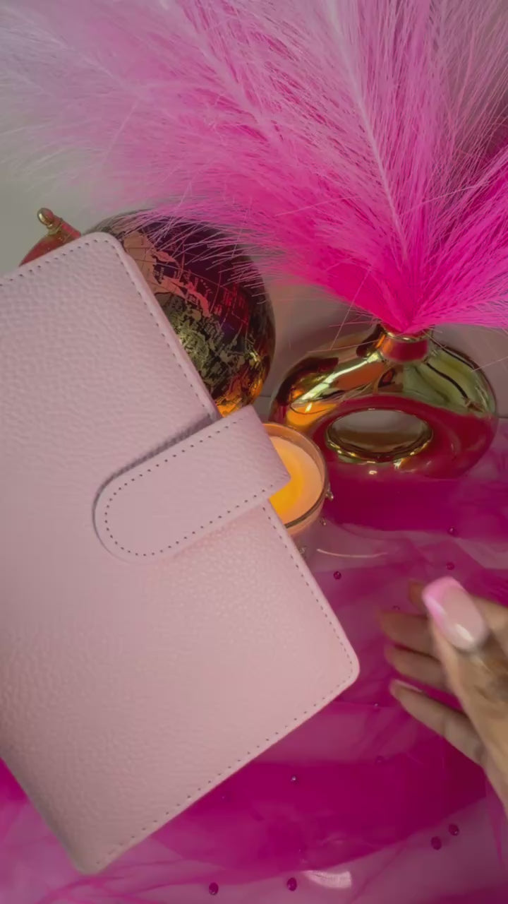 Blush Baby - Pebbled Leather A6 Binder