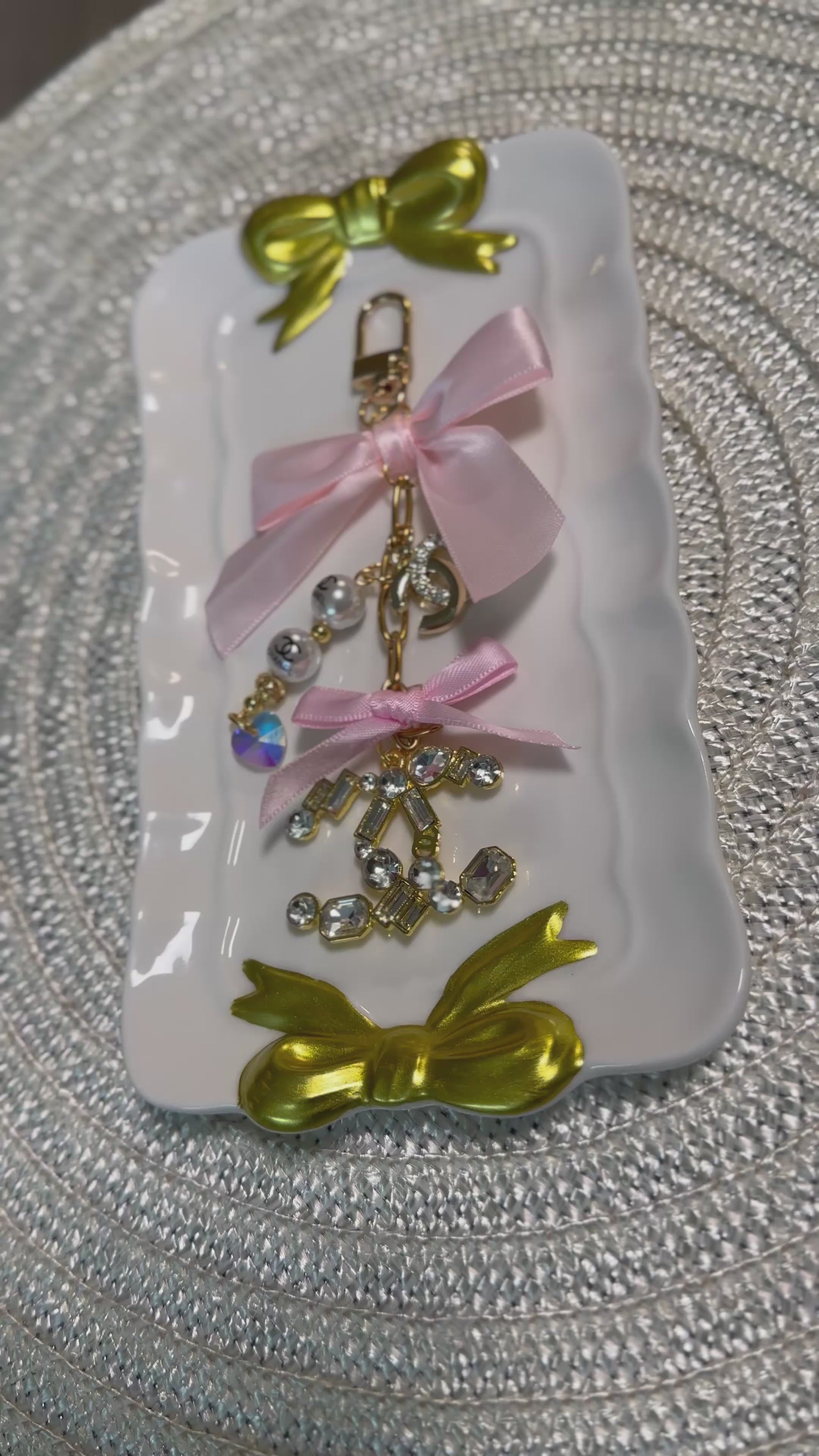 Designer Binder Charm - Chanel V3 - Light Pink